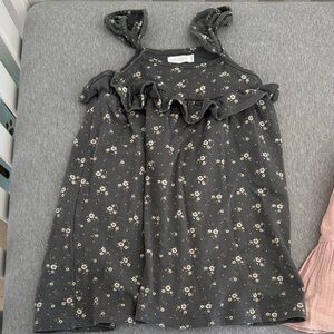 Jamie Kay Charcoal Floral Ruffle Sundress